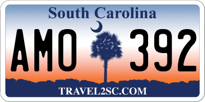 SC license plate AMO392
