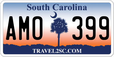 SC license plate AMO399