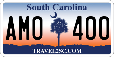 SC license plate AMO400