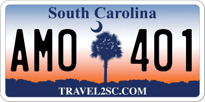 SC license plate AMO401