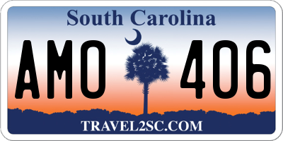 SC license plate AMO406