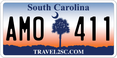 SC license plate AMO411