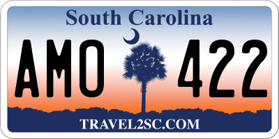 SC license plate AMO422