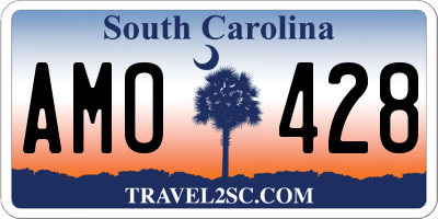 SC license plate AMO428