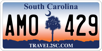 SC license plate AMO429