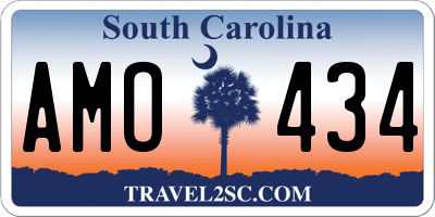 SC license plate AMO434