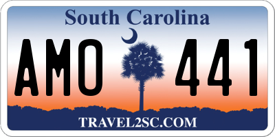 SC license plate AMO441