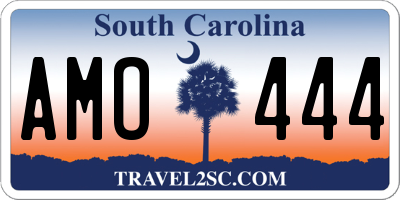 SC license plate AMO444