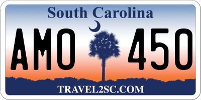 SC license plate AMO450