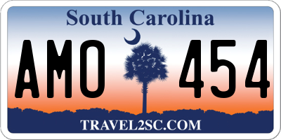 SC license plate AMO454