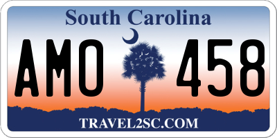 SC license plate AMO458