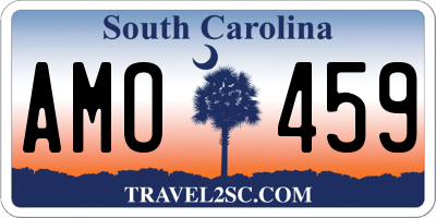 SC license plate AMO459