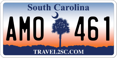 SC license plate AMO461