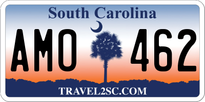 SC license plate AMO462