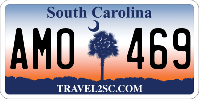 SC license plate AMO469