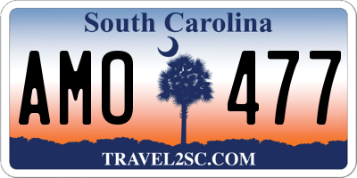 SC license plate AMO477