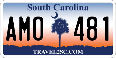 SC license plate AMO481