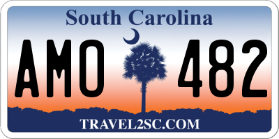 SC license plate AMO482