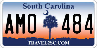 SC license plate AMO484