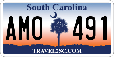 SC license plate AMO491
