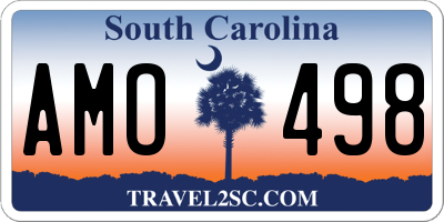 SC license plate AMO498