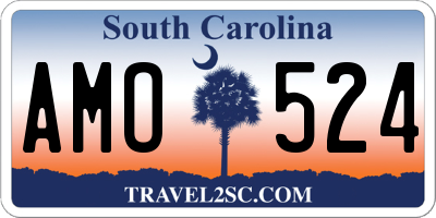 SC license plate AMO524