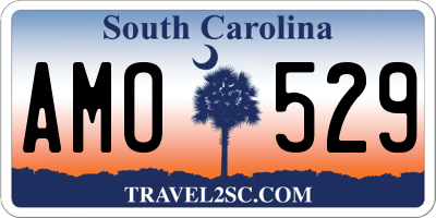 SC license plate AMO529