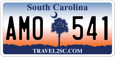SC license plate AMO541