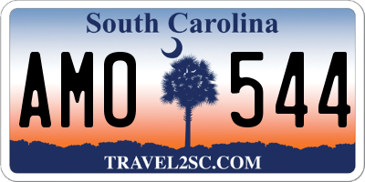 SC license plate AMO544