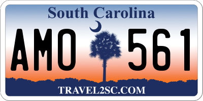 SC license plate AMO561