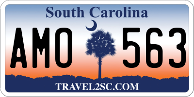 SC license plate AMO563
