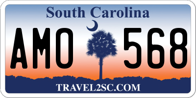 SC license plate AMO568