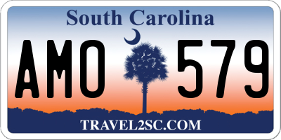 SC license plate AMO579