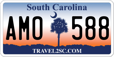 SC license plate AMO588