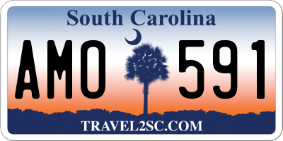SC license plate AMO591