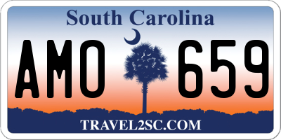 SC license plate AMO659