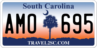 SC license plate AMO695