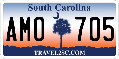 SC license plate AMO705