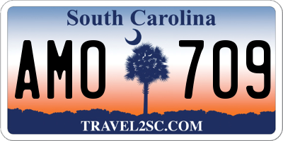 SC license plate AMO709