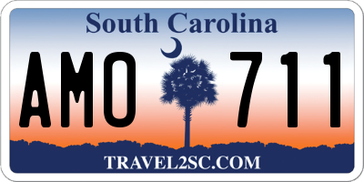 SC license plate AMO711