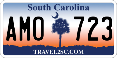 SC license plate AMO723