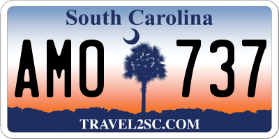 SC license plate AMO737