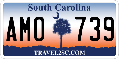SC license plate AMO739