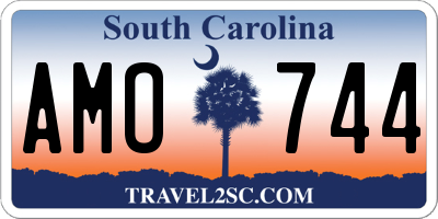 SC license plate AMO744