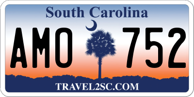SC license plate AMO752