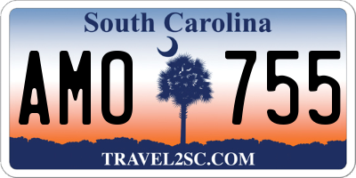 SC license plate AMO755