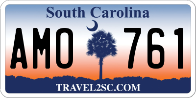 SC license plate AMO761