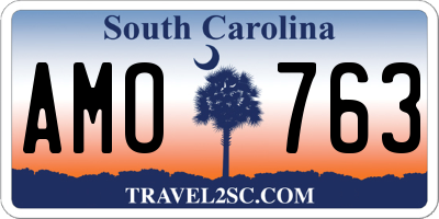 SC license plate AMO763