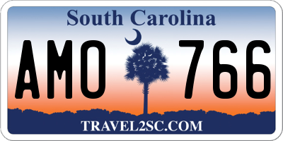 SC license plate AMO766