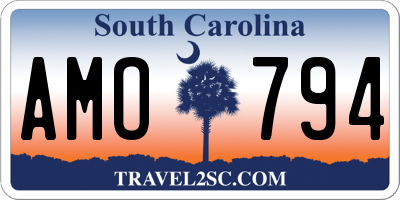 SC license plate AMO794